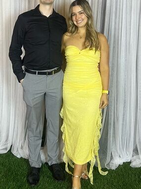 Hello Molly Strapless Ruched Midi Dress